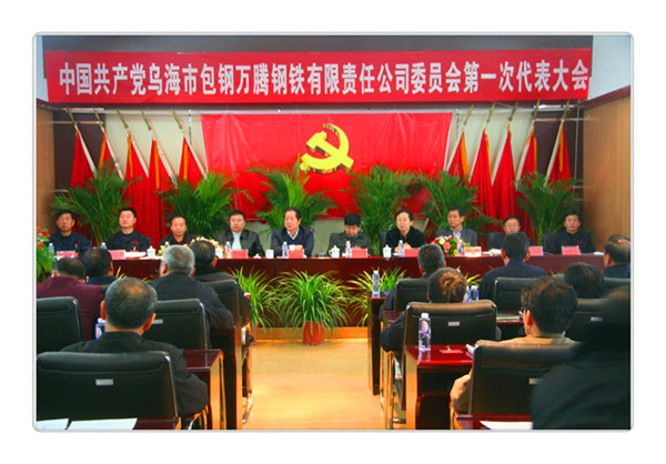 中國(guó)共產(chǎn)黨烏海市包鋼萬(wàn)騰鋼鐵有限責(zé)任公司委員會(huì)第一次代表大會(huì)